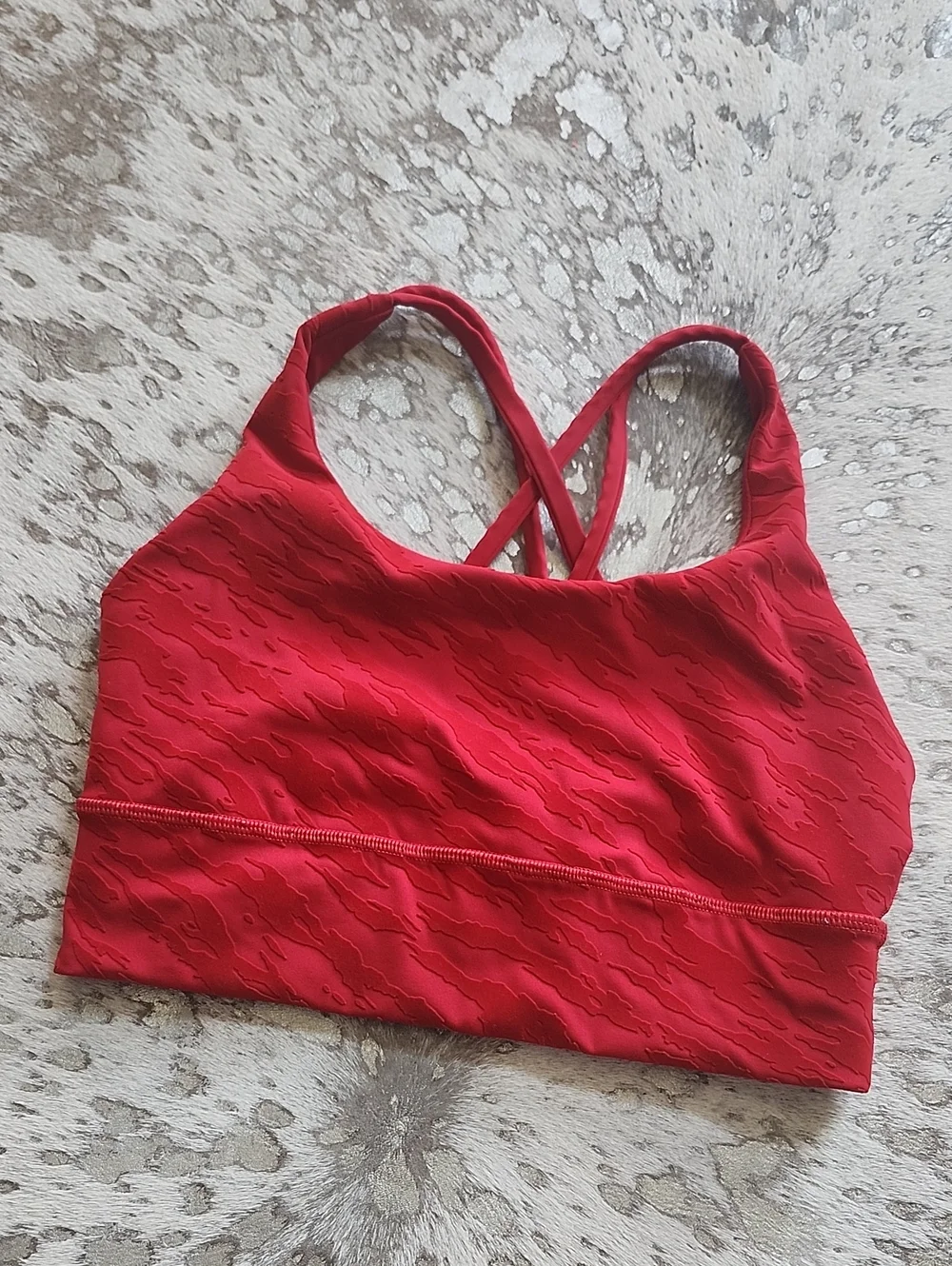 Lululemon Lunar New Year Energy Longline Bra Dark Red Sz4